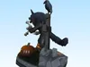 4677 Werewolf with Skull Minimalist Statue STL DND 3D model 3D ...