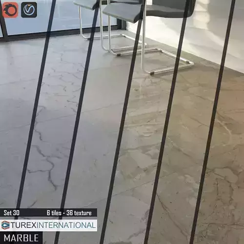 TUREX INTERNATIONAL Marble Tiles Set
