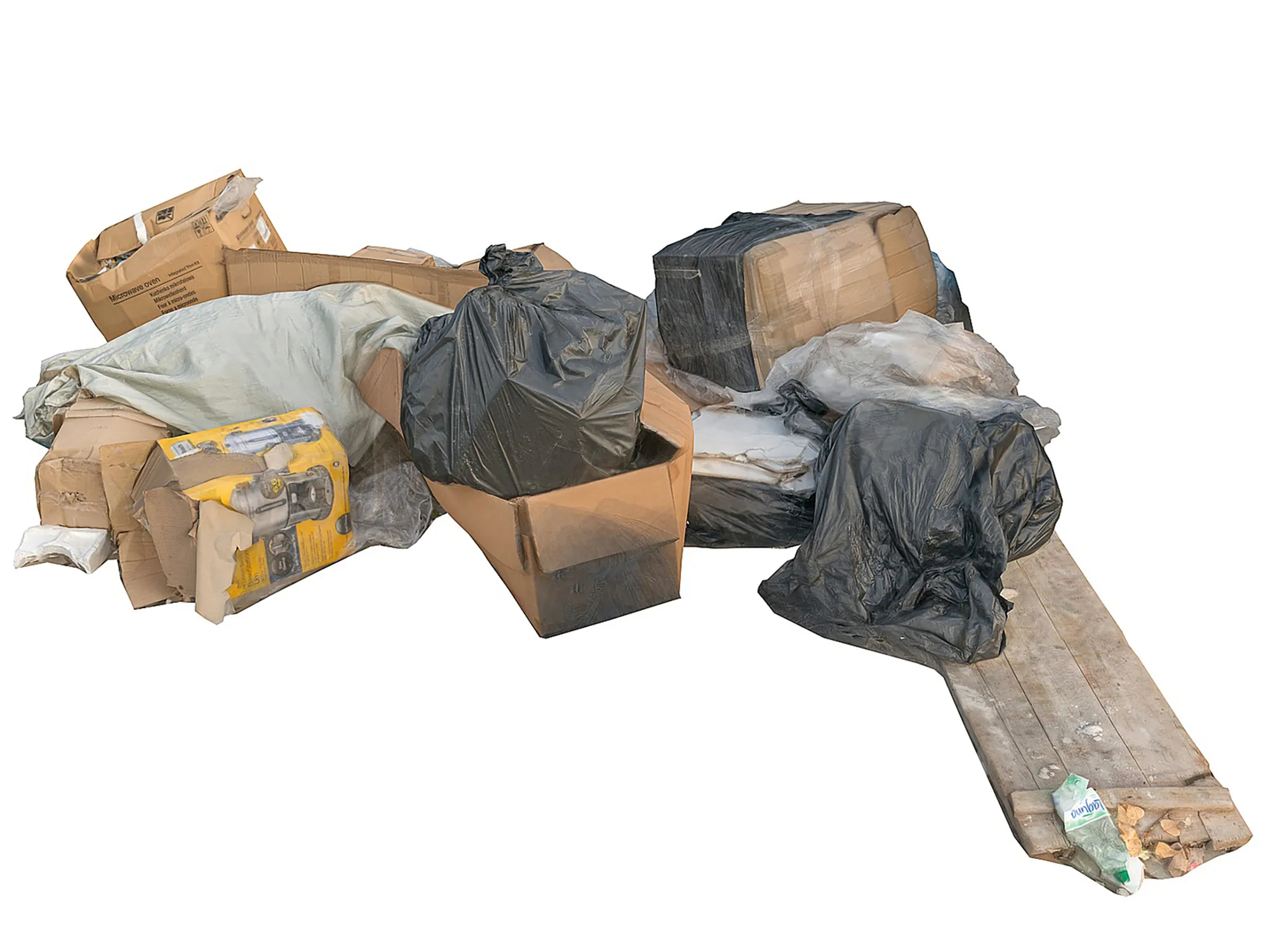 City Garbage 8K game ready Low-poly 3D model