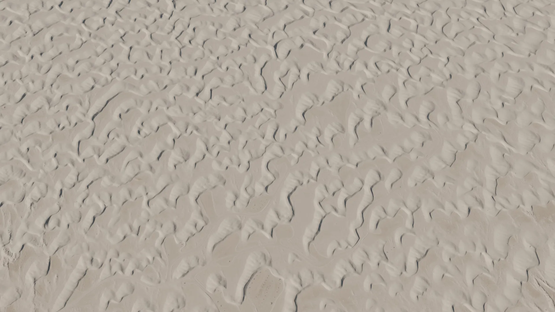 Sand Dunes Terrain - White Sands New Mexico USA 3D model