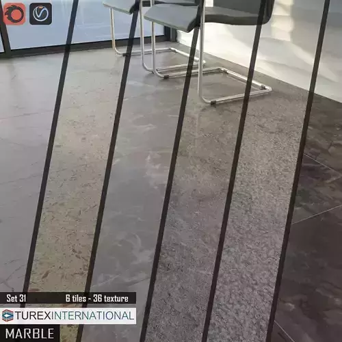 TUREX INTERNATIONAL Marble Tiles Set