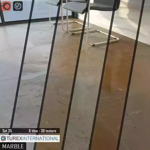 TUREX INTERNATIONAL Marble Tiles Set