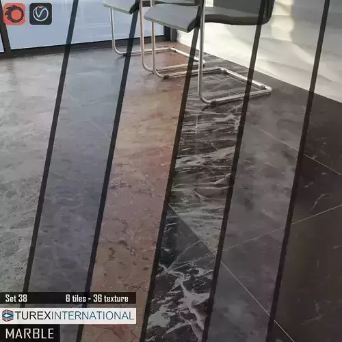 TUREX INTERNATIONAL Marble Tiles Set