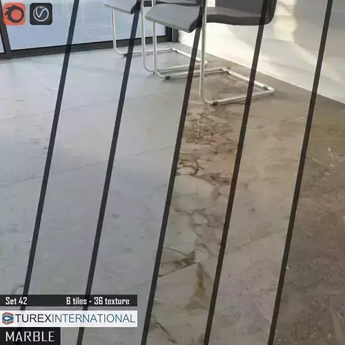TUREX INTERNATIONAL Marble Tiles Set