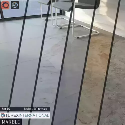 TUREX INTERNATIONAL Marble Tiles Set