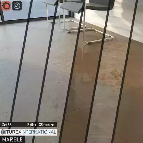 TUREX INTERNATIONAL Marble Tiles Set