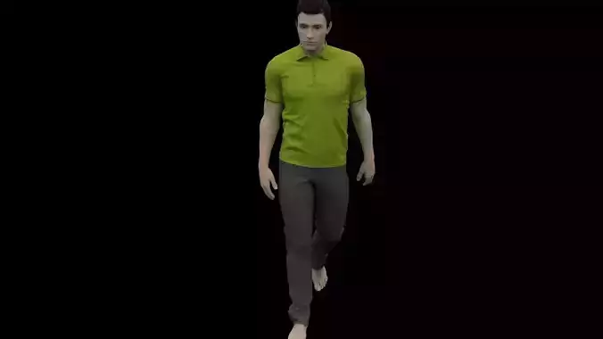 Stylish Designer Men Polo T-shirt 3D model Free 3D model
