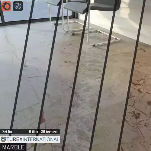 TUREX INTERNATIONAL Marble Tiles Set