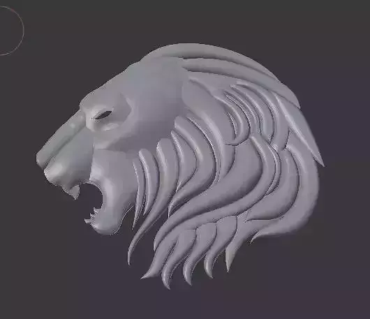 Lion head 3D print model