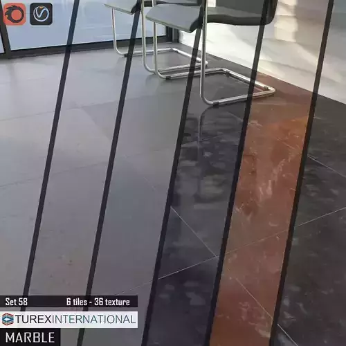 TUREX INTERNATIONAL Marble Tiles Set