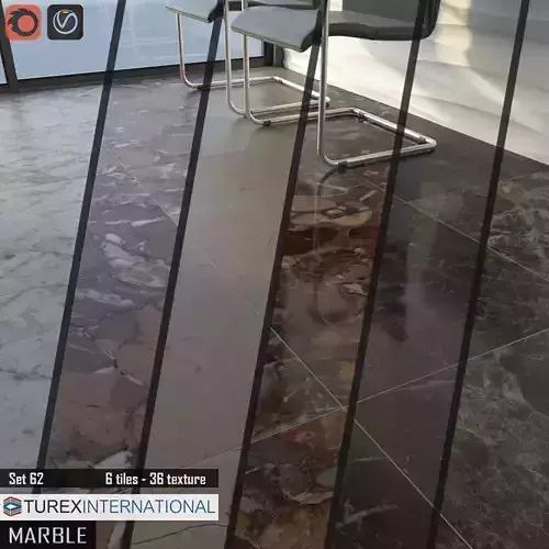 TUREX INTERNATIONAL Marble Tiles Set