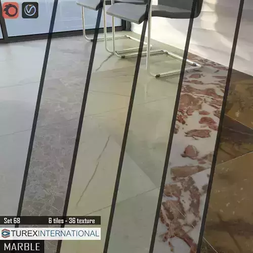TUREX INTERNATIONAL Marble Tiles Set