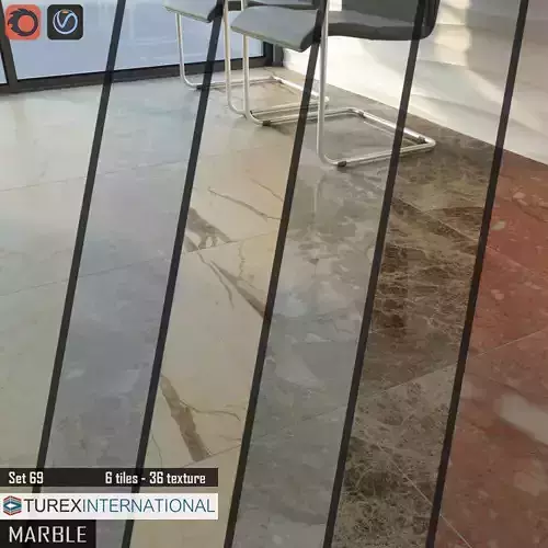 TUREX INTERNATIONAL Marble Tiles Set