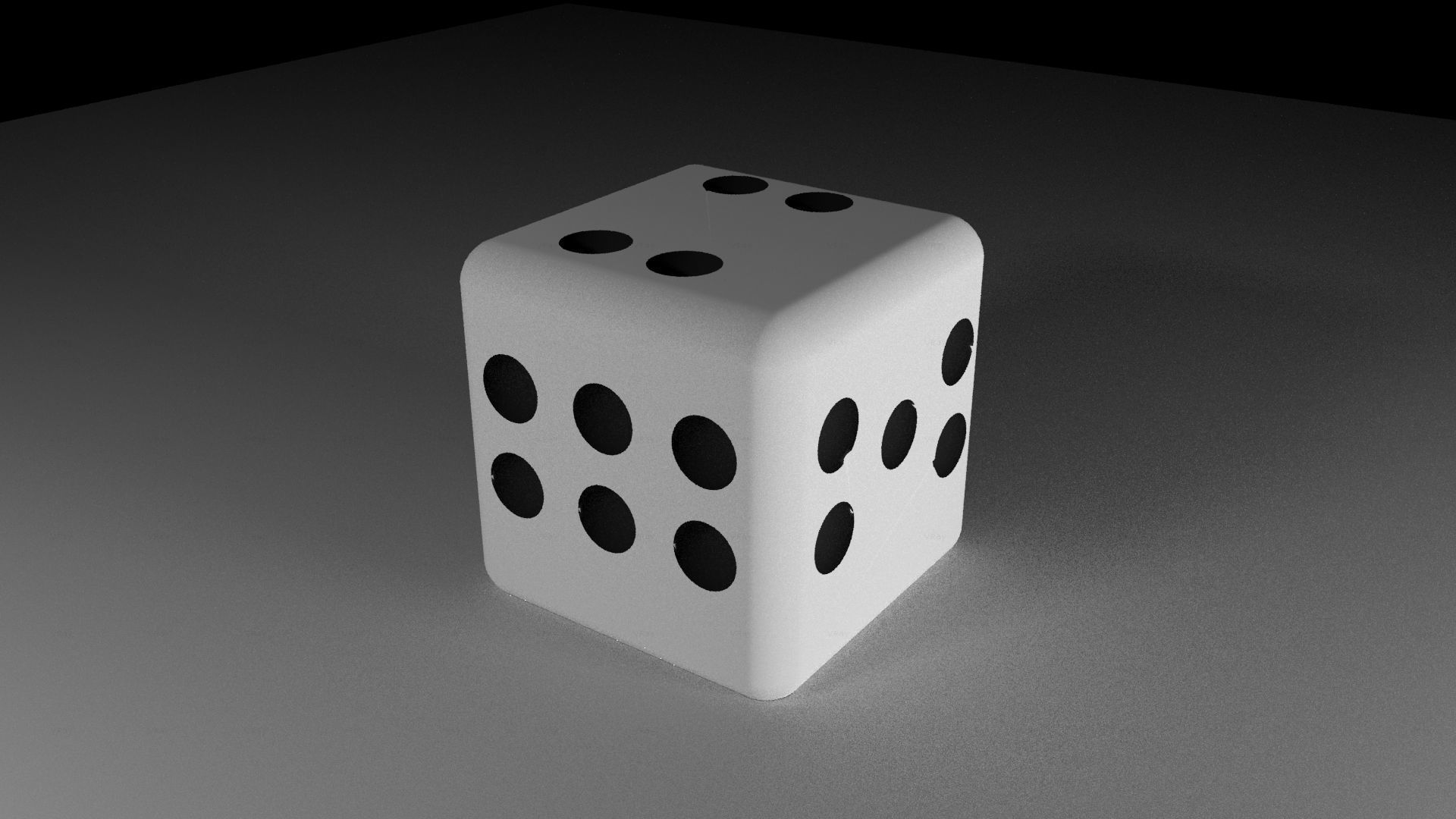 ludo dice 3D model_1