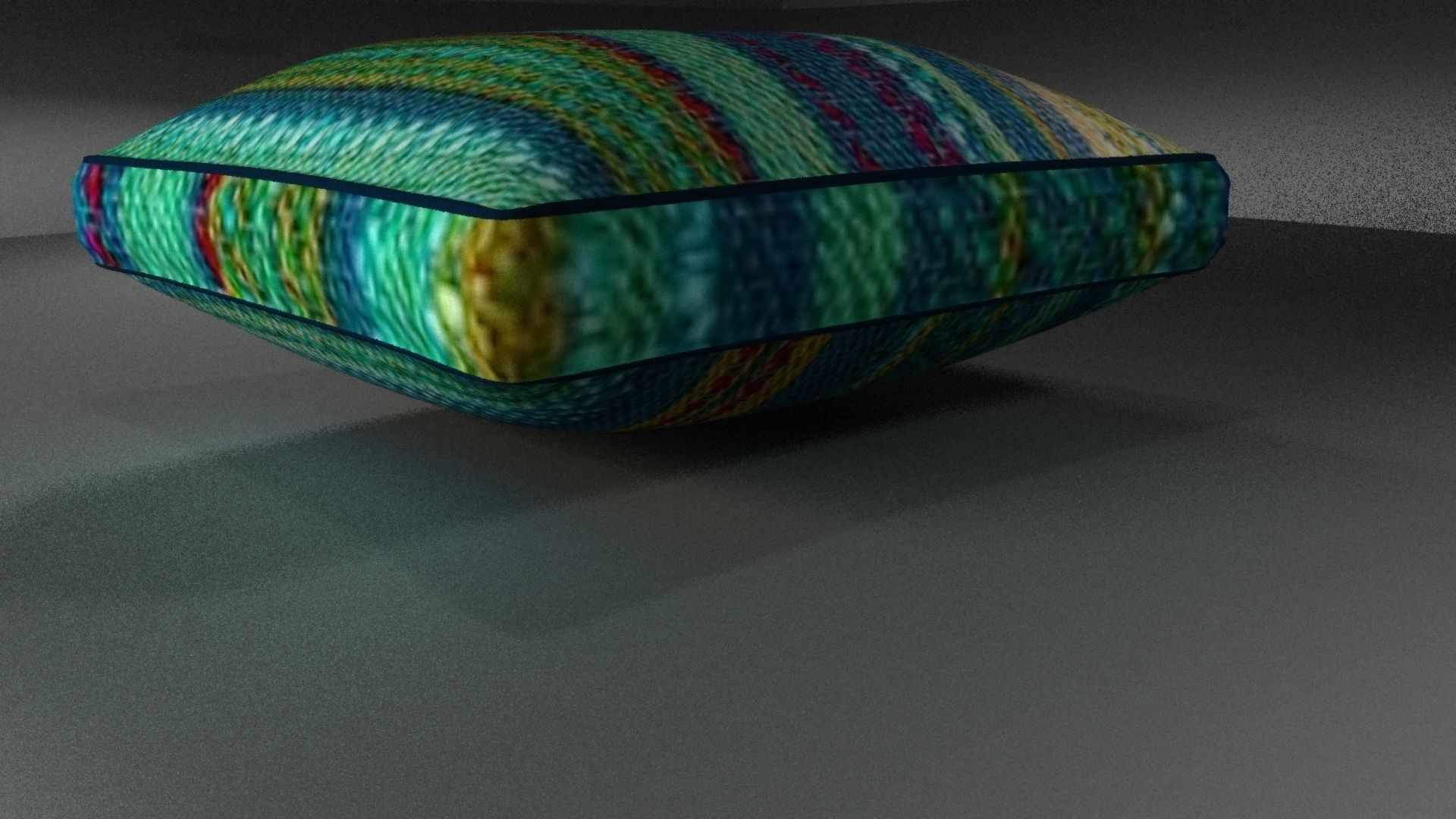 cushion with piping 3D model_1