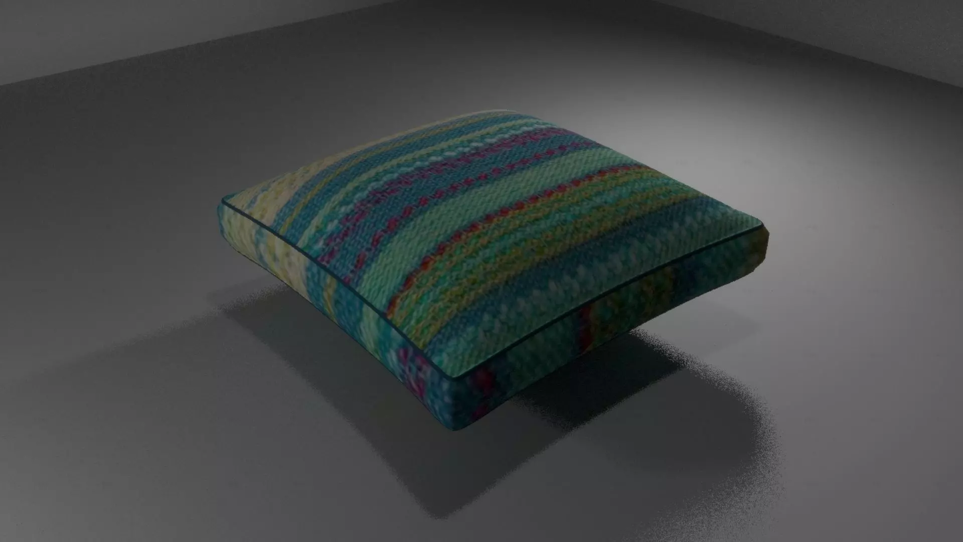 cushion with piping 3D model_0
