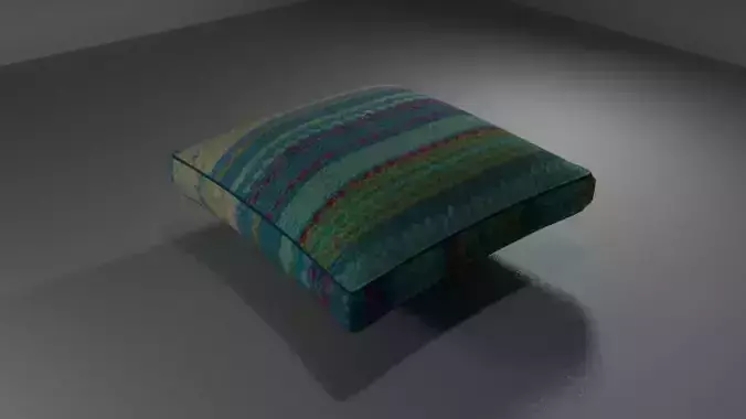 cushion with piping 3D model