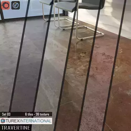 TUREX INTERNATIONAL Travertine Tiles Set