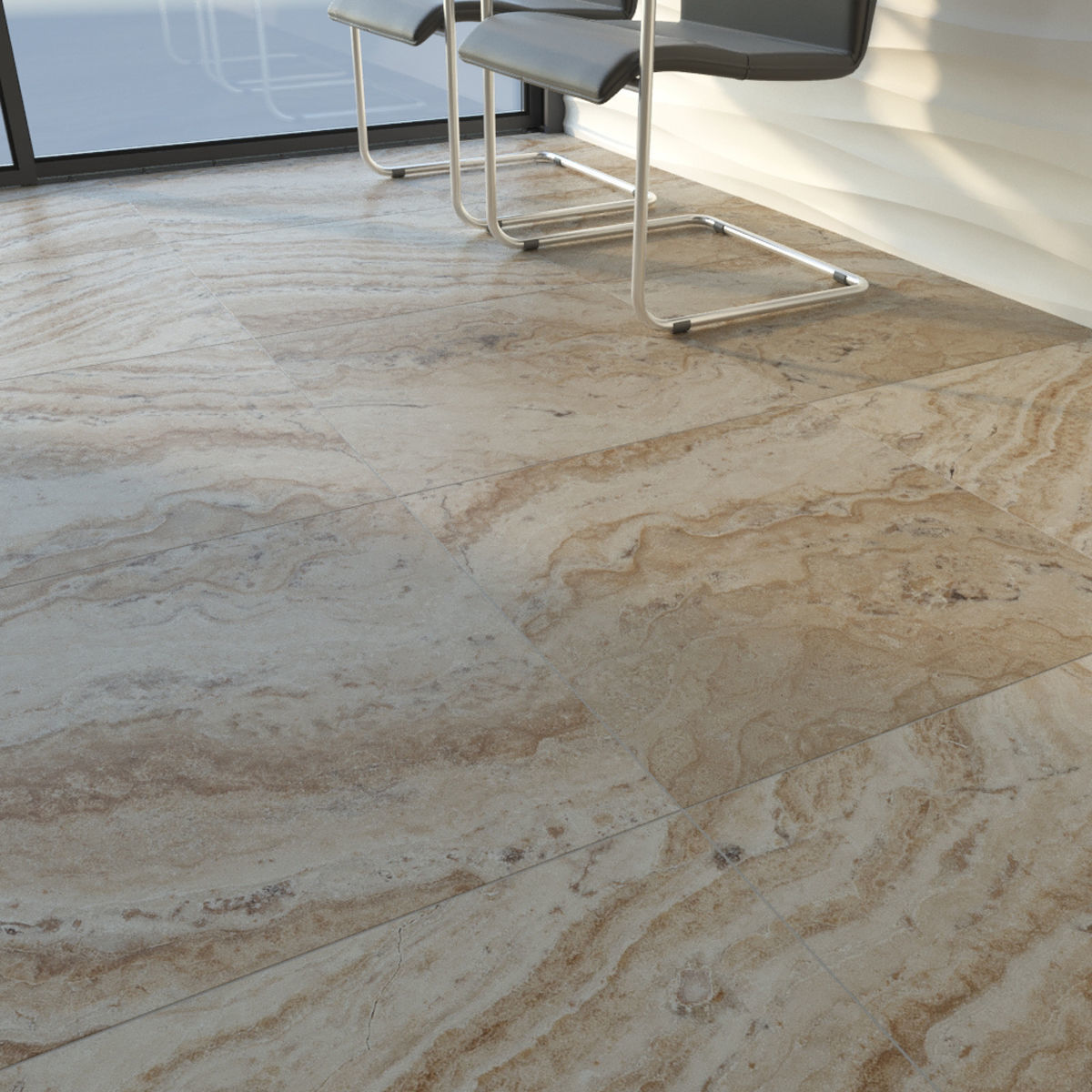 TUREX INTERNATIONAL Travertine Tiles Set 3D model_6