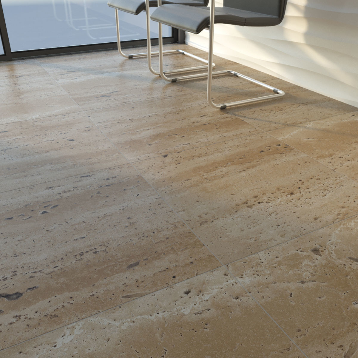 TUREX INTERNATIONAL Travertine Tiles Set 3D model_8