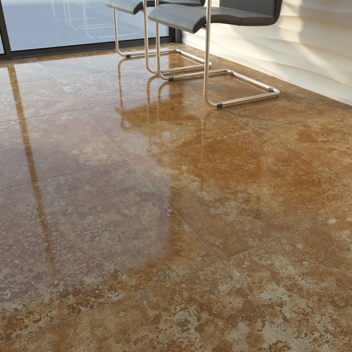 TUREX INTERNATIONAL Travertine Tiles Set 3D model_13