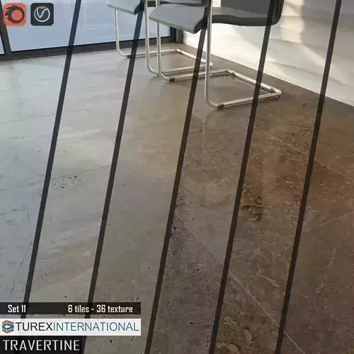 TUREX INTERNATIONAL Travertine Tiles Set