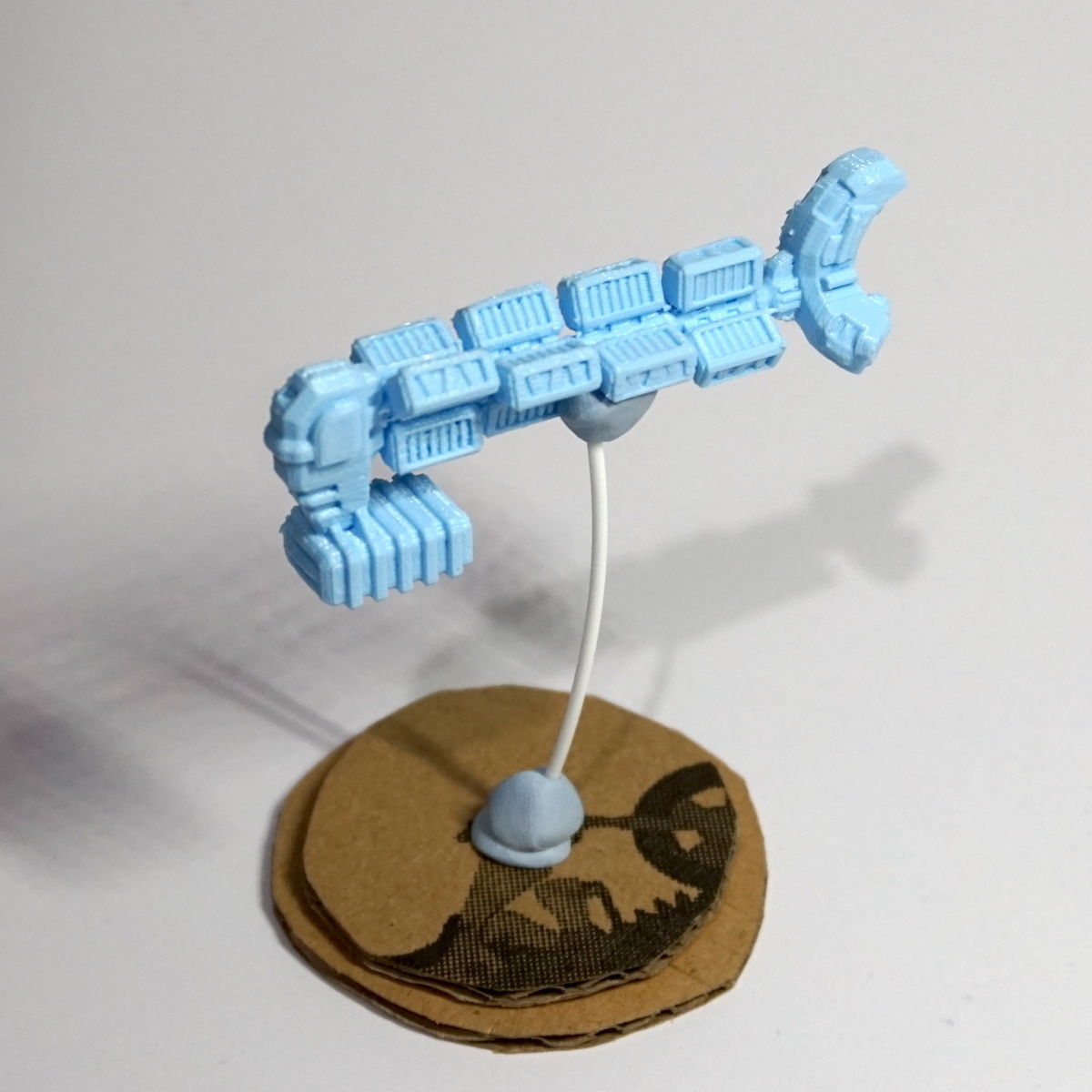 Space Freighter Helicial 3D print model_1