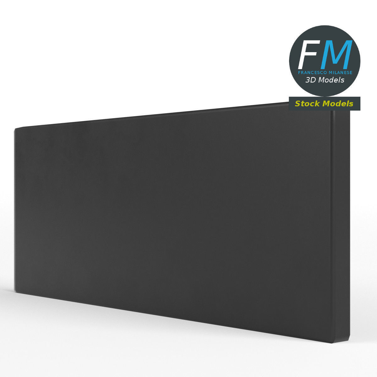 Guitar equalizer control panel 3D model_4