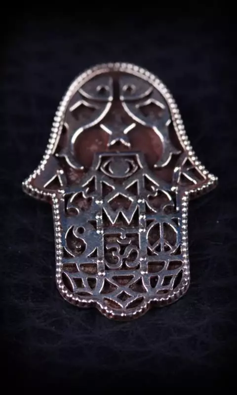 khomsa hamsa hand brooch 3D print model