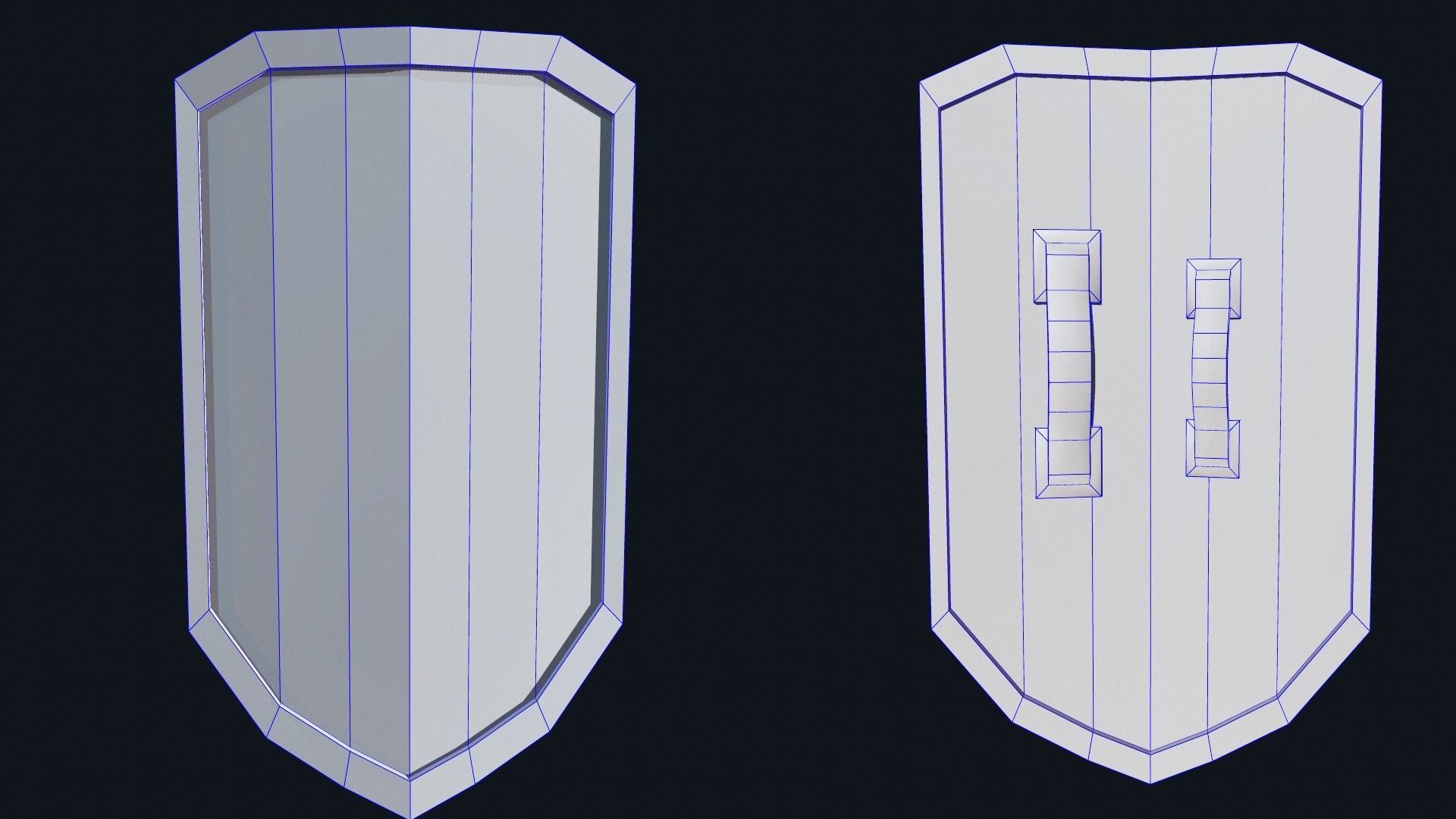 Shield Free low-poly 3D model_1