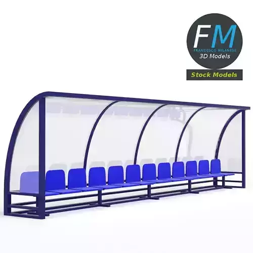 Soccer reserve bench