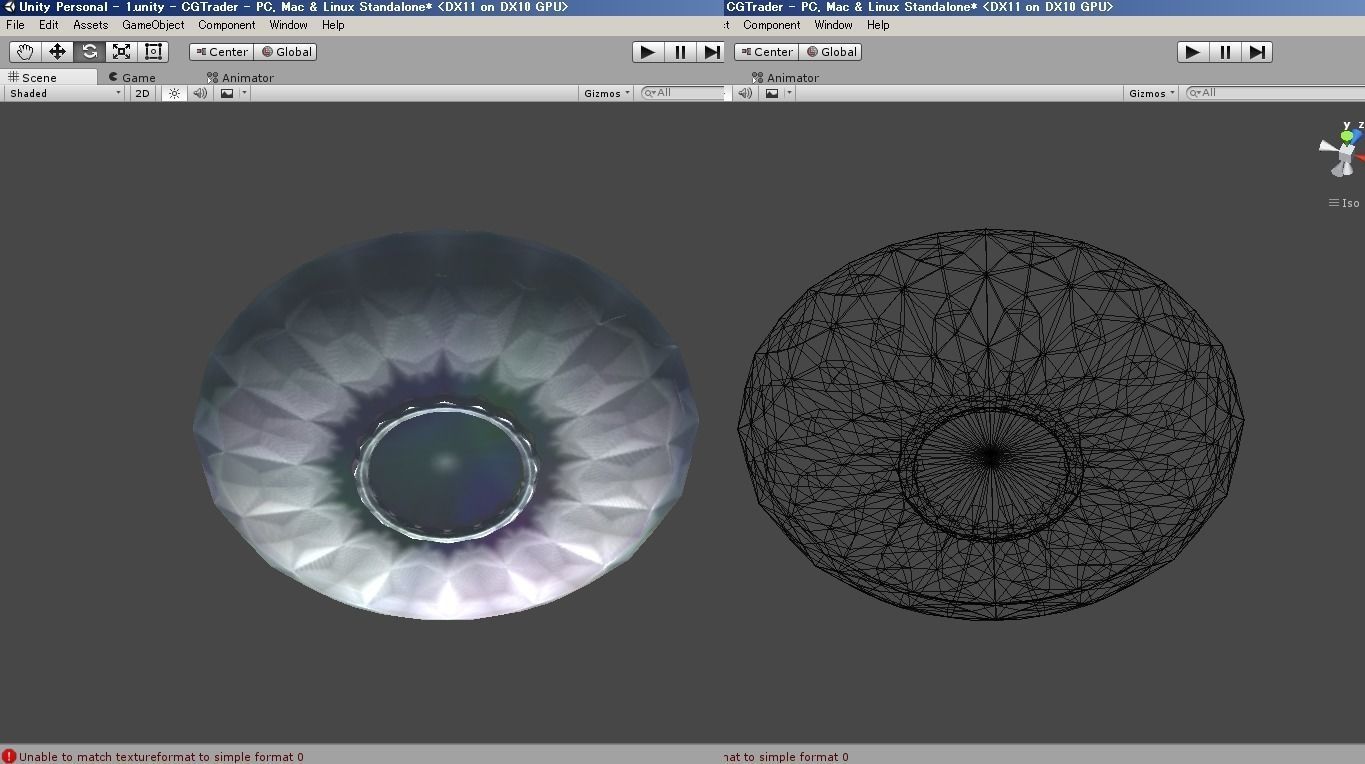 Dish1 glass bowl Low-poly 3D model_4
