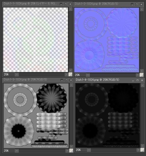 Dish1 glass bowl Low-poly 3D model_5