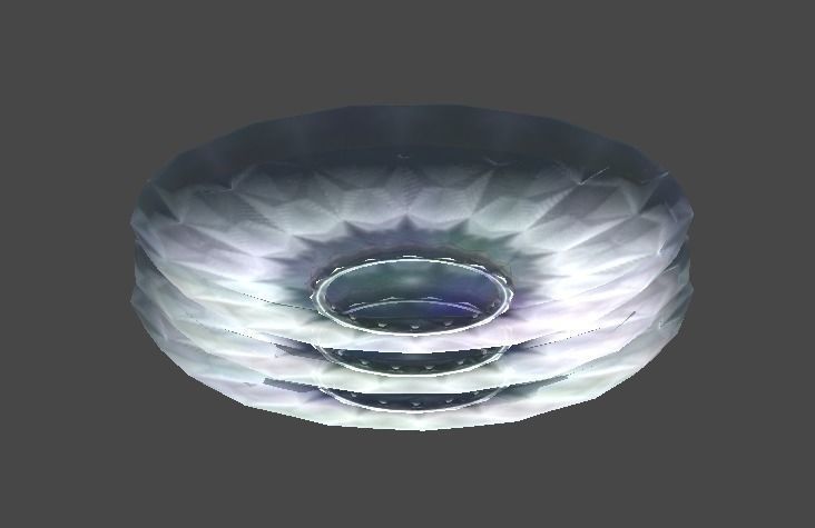 Dish1 glass bowl Low-poly 3D model_2