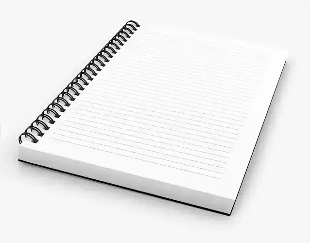 Notebook 001 3D model