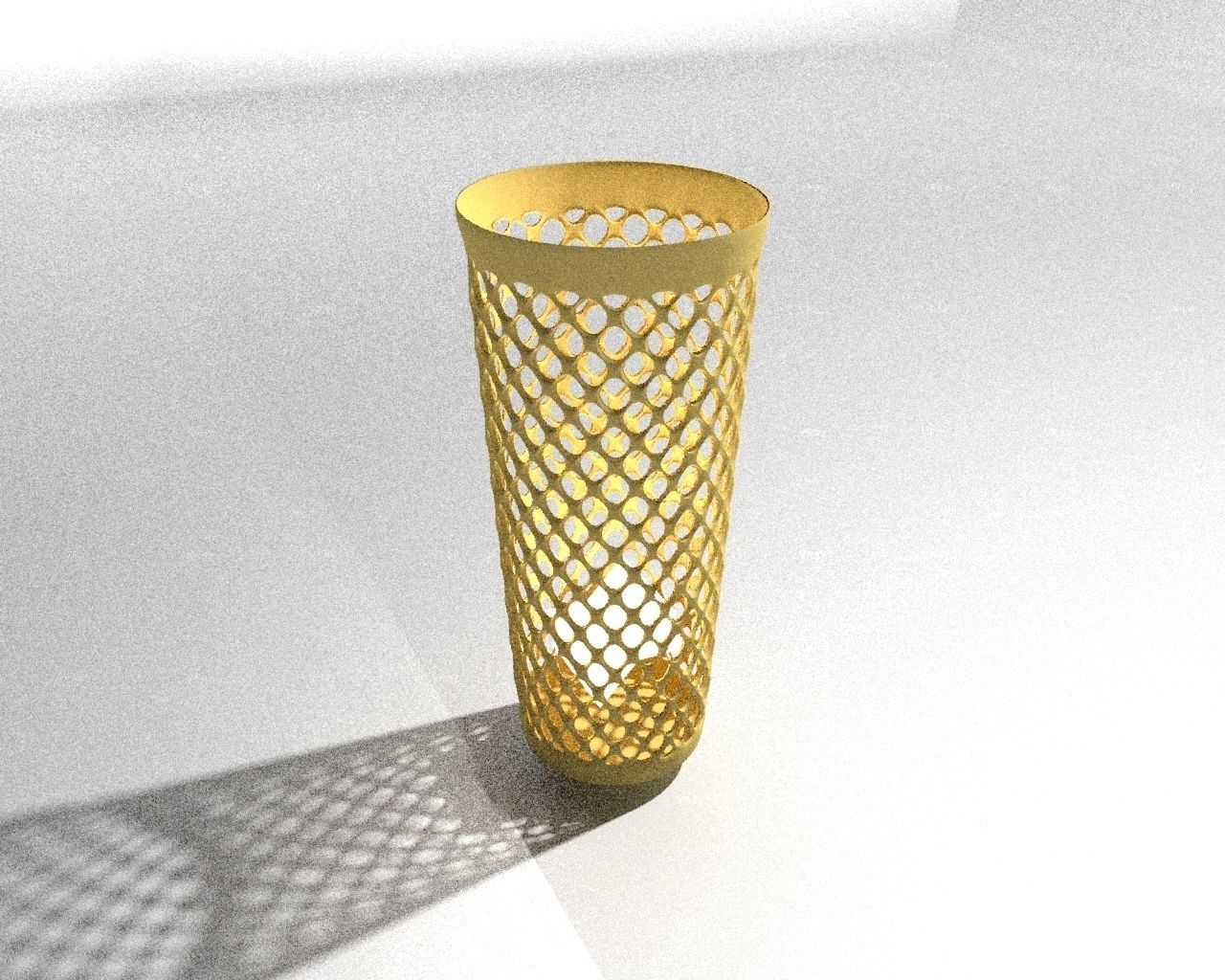 Pen Stand or Trash Can 3D model_1