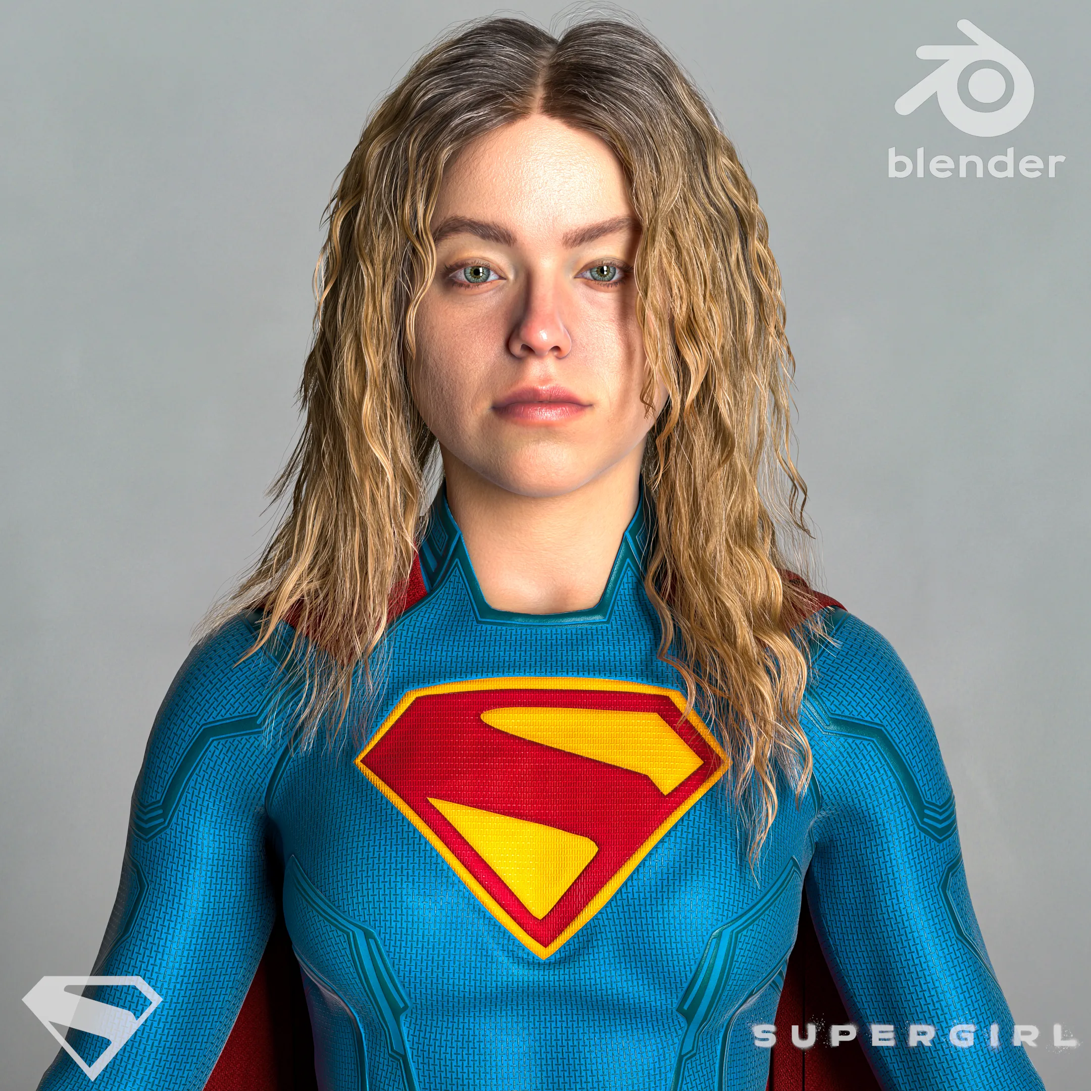 Supergirl Milly Alcock 2026 3D model | CGTrader