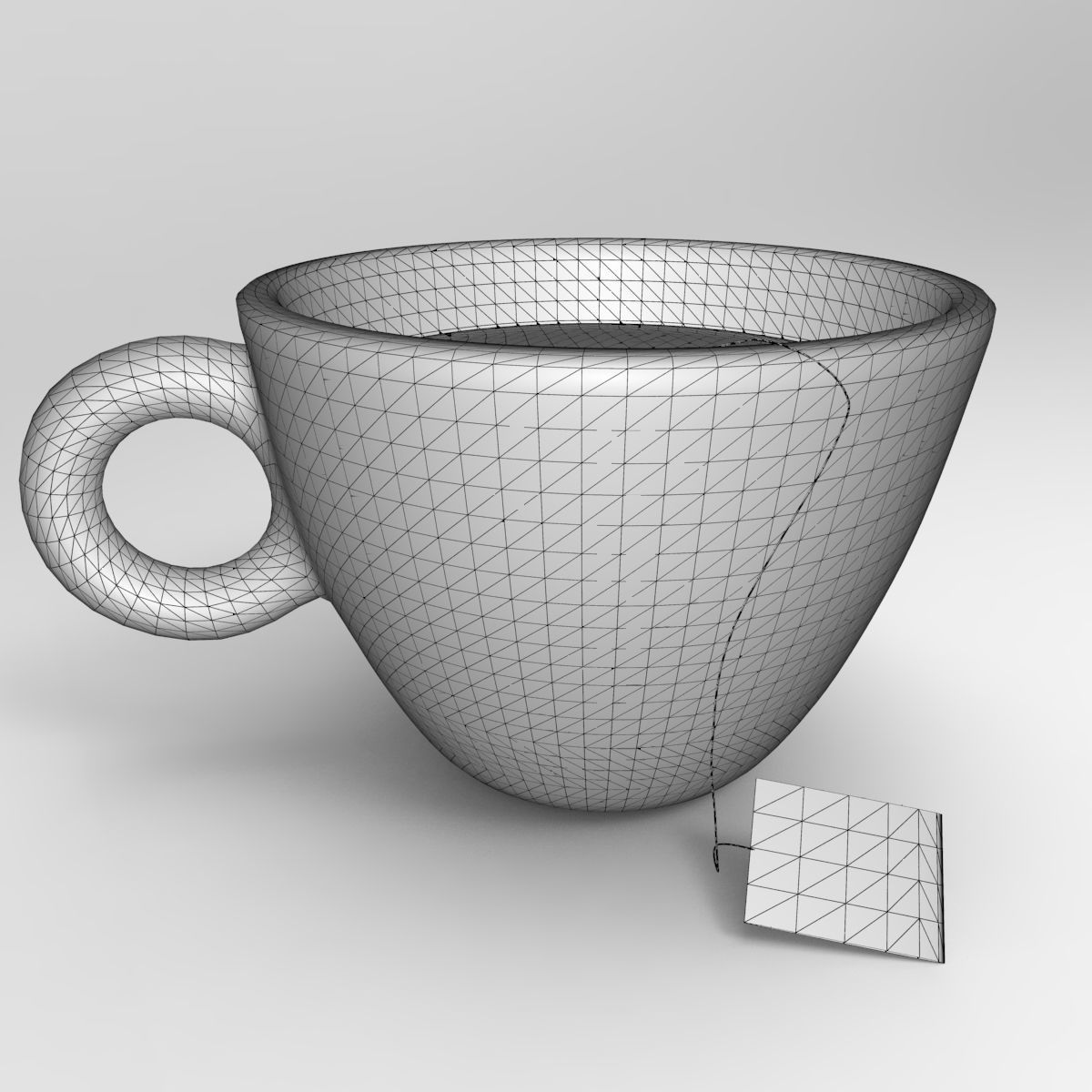 a cup of tea 3D model_1