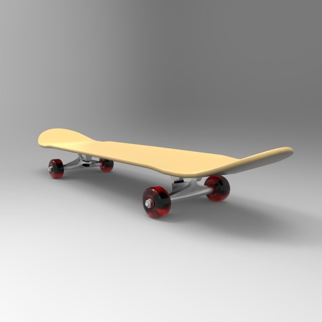 Skateboard 3D model_1