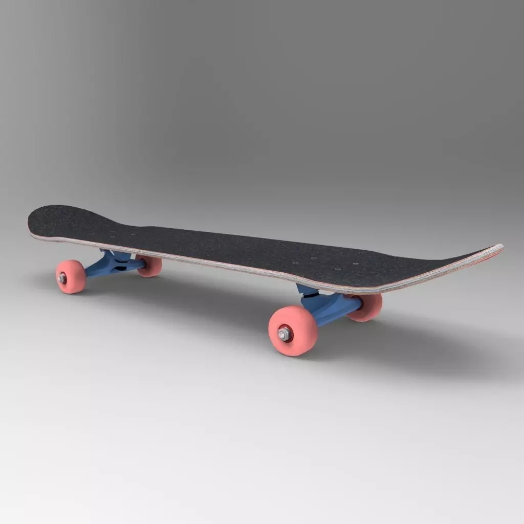 Skateboard 3D model_0