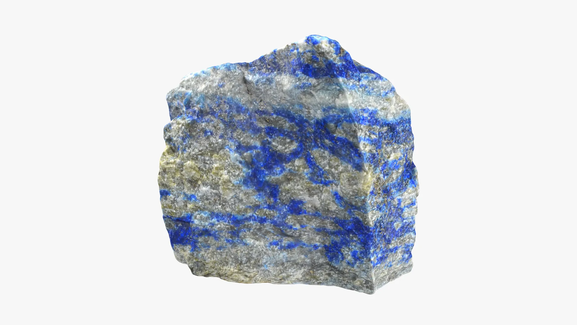 Lapis Lazuli 03 - 3D Scanned Low-poly 3D model