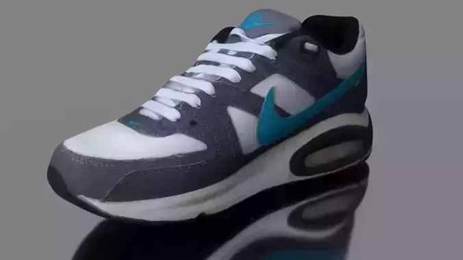 Sneaker 3D model low poly nike air max Low-poly 3D model