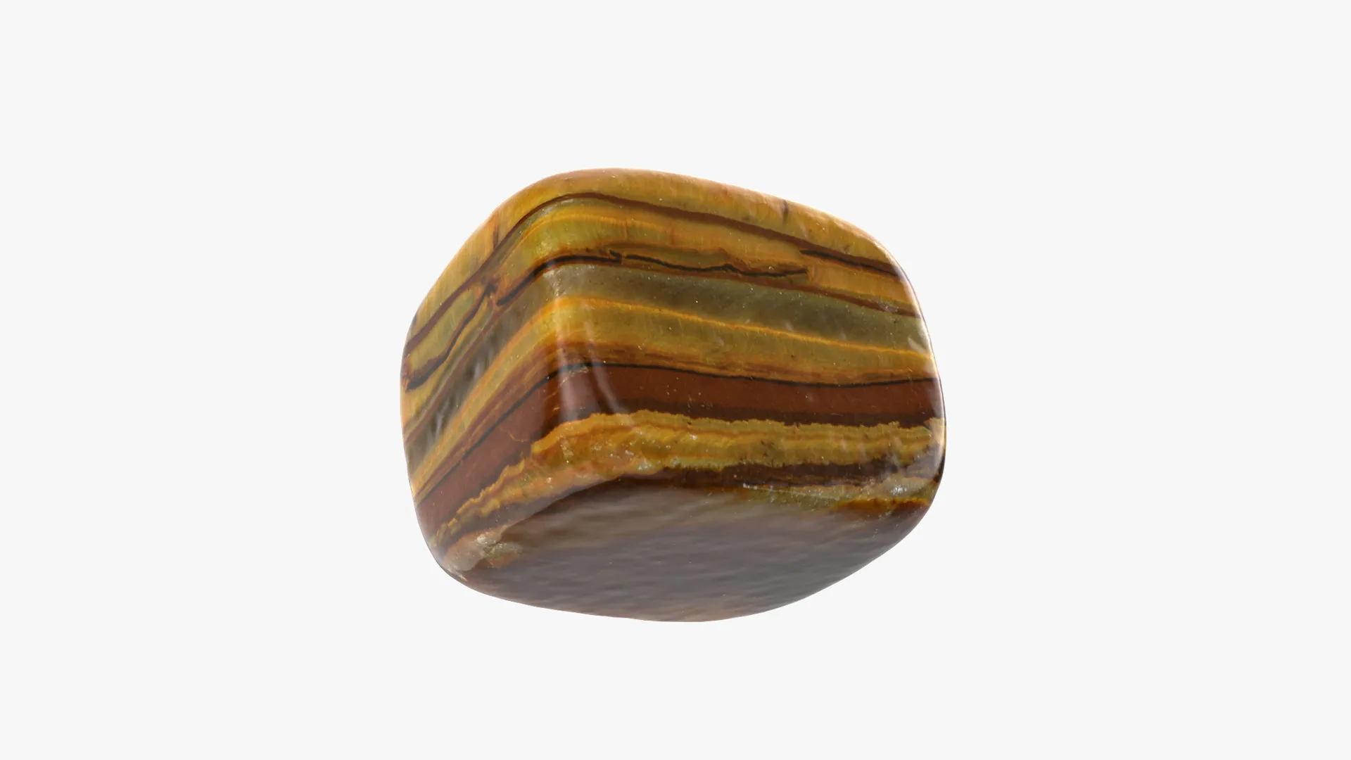 Tigers Eye 01 - 3D Scanned Low-poly 3D model