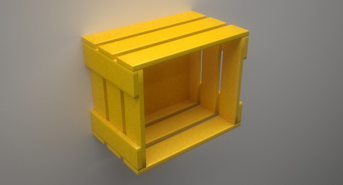 Cubic Wall Mounted Shelf Model for 3D Print 3D print model