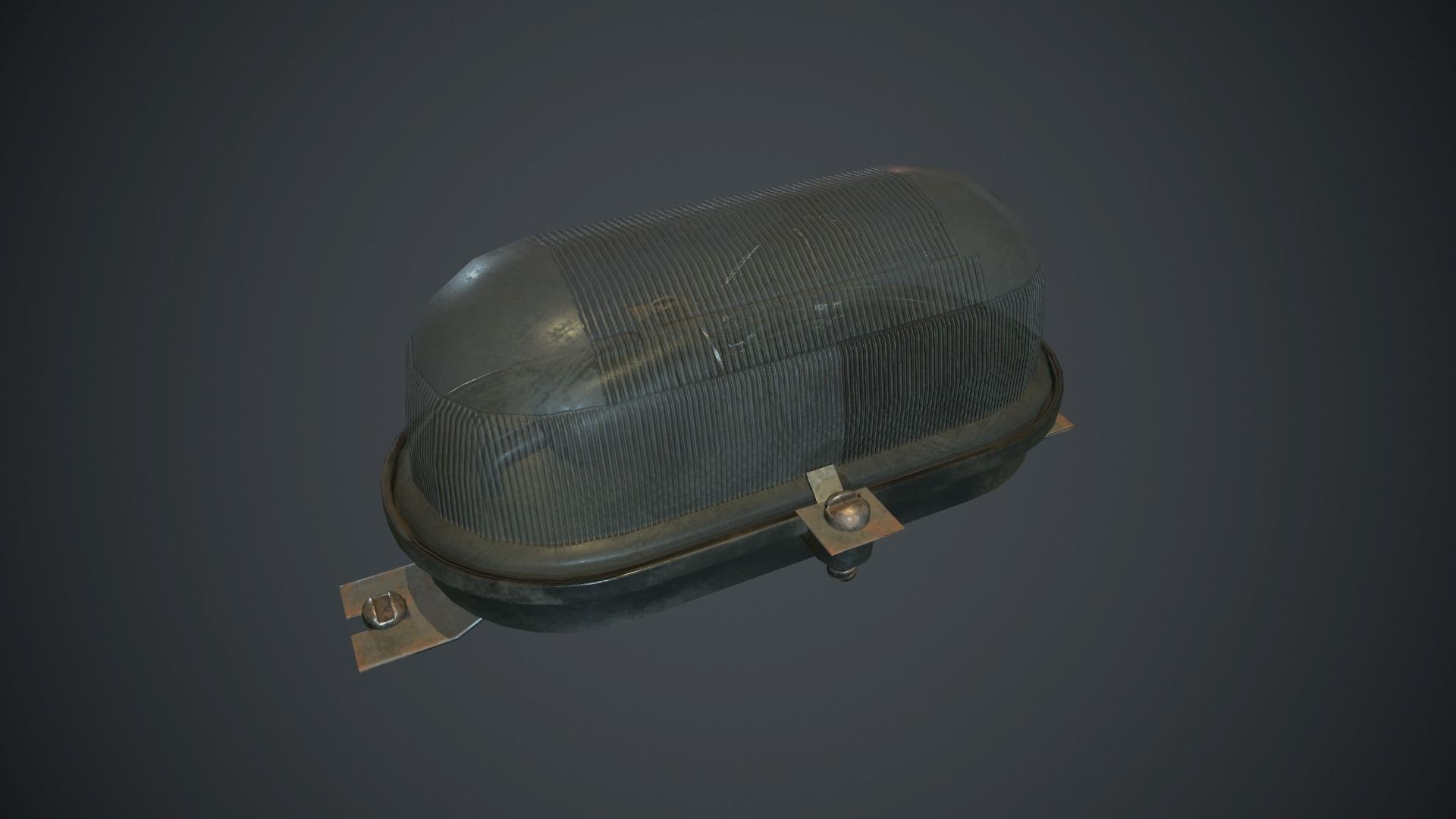Old Wall Light PBR Game Ready Low-poly 3D model_0