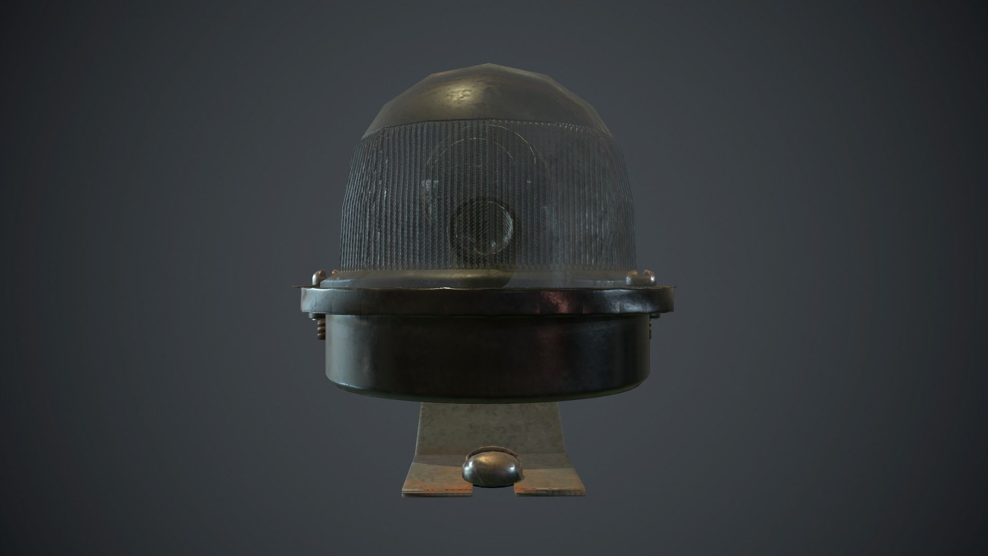 Old Wall Light PBR Game Ready Low-poly 3D model_7
