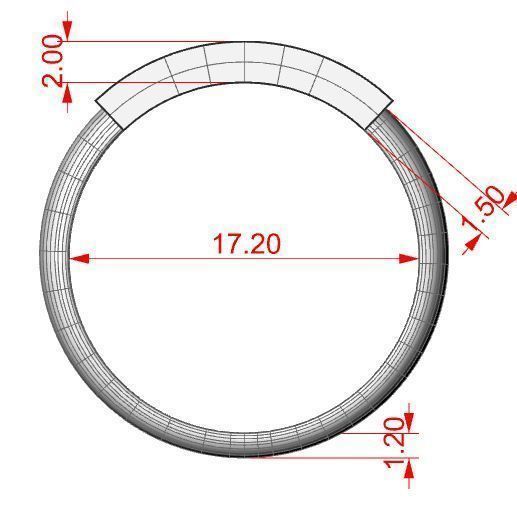 Unicorn ring 3D print model_7