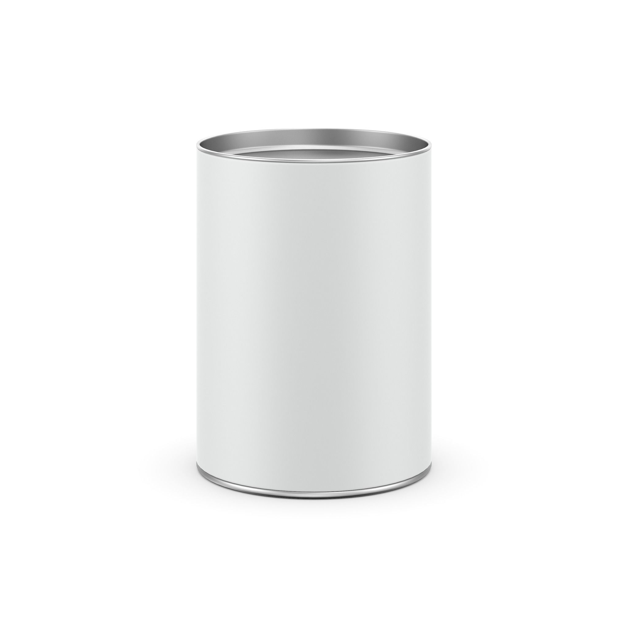 Cardboard tin can 3D model_0