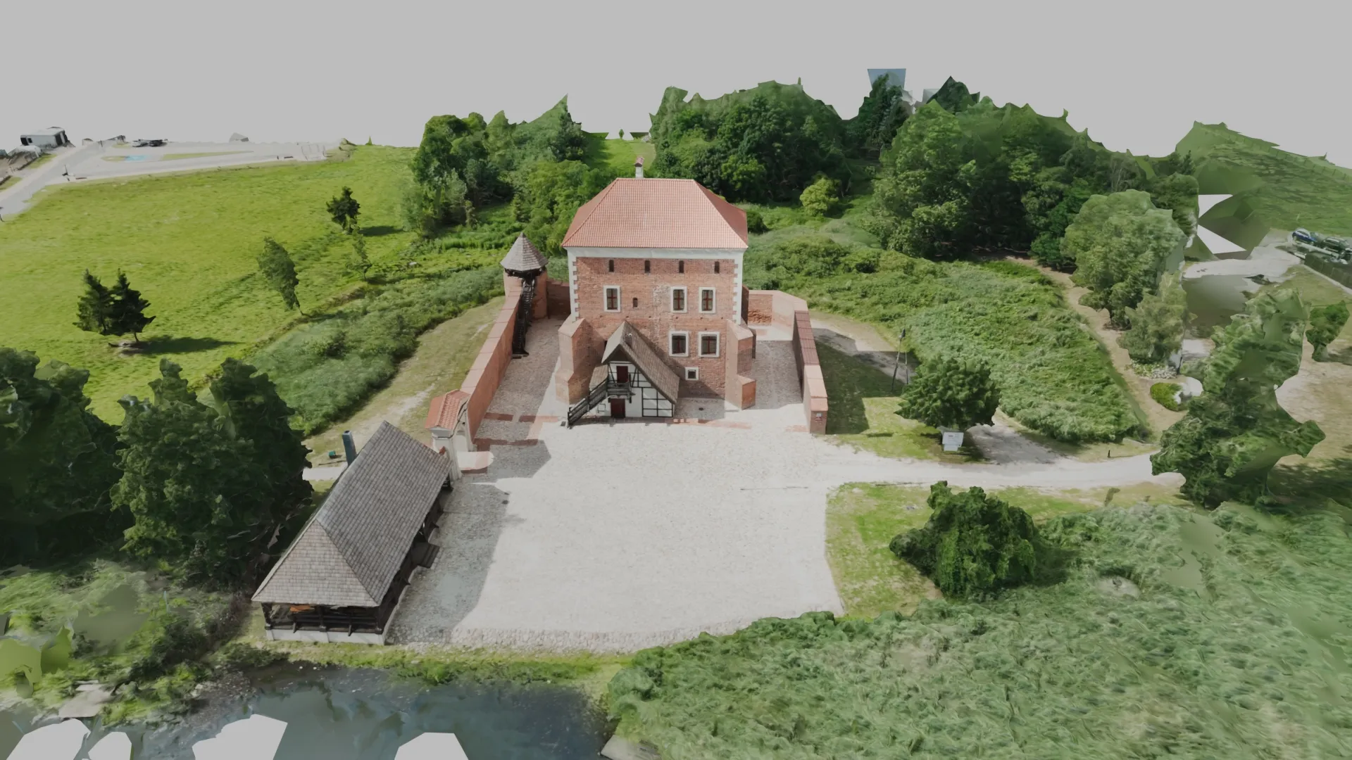 Golancz Castle Photogrammetry Digital Twin Environment 3D model