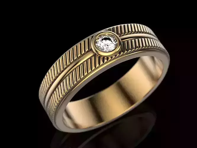 Ring with stone 3 mm